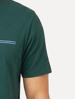 Camiseta John John Masculina Regular Fit Simple Lines Verde Escuro