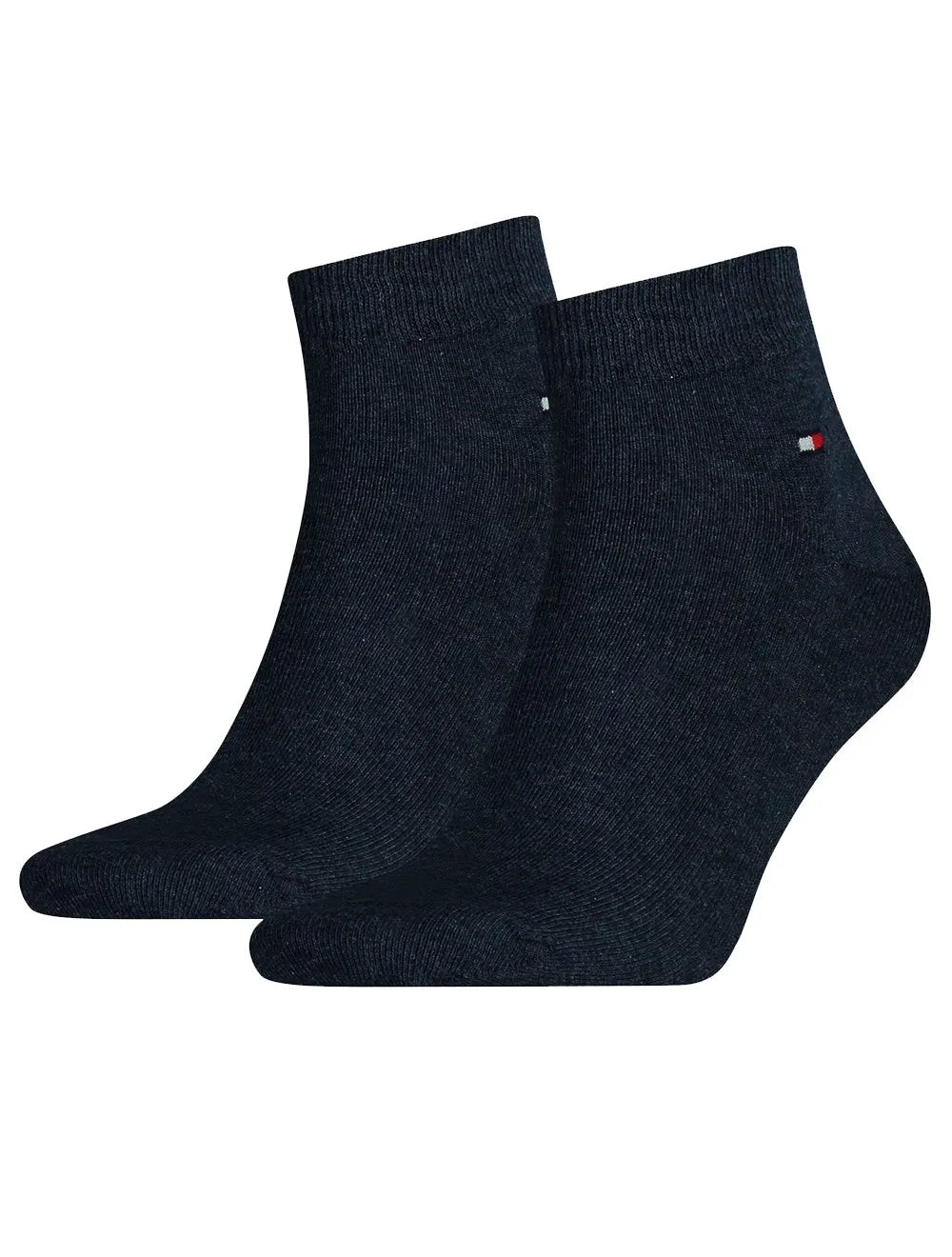 Meia Tommy Hilfiger TH Men Quarter Azul Marinho Kit 2 Pares