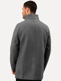 Casaco Calvin Klein Jeans Masculina Lã Alongado Cinza Mescla
