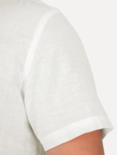 Camisa John John Masculina Relaxed Manga Curta Cotton Branca