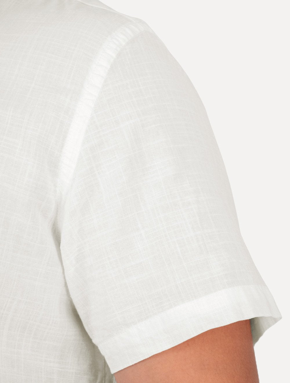 Camisa John John Masculina Relaxed Manga Curta Cotton Branca
