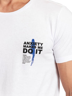 Camiseta Sergio K Masculina Anxiety Branca