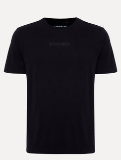 Camiseta Dudalina Masculina Regular Rubber Center Preta