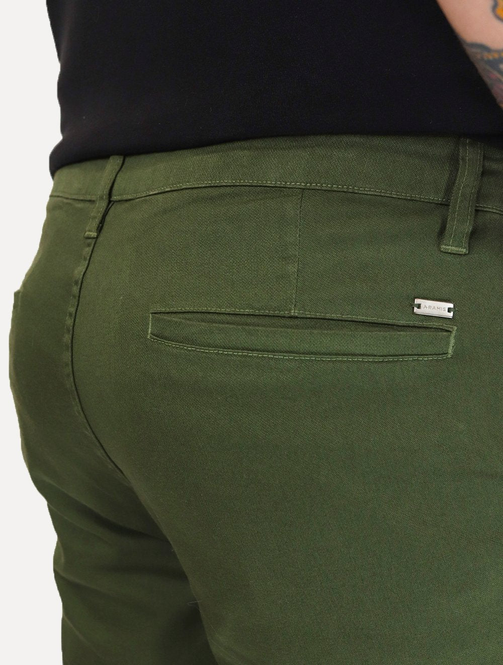 Bermuda Aramis Masculina Chino Cotton Sarja Verde Militar