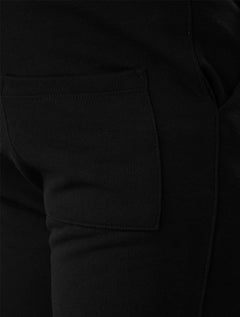 Bermuda Calvin Klein Jeans Moletom Lateral Logo Preta