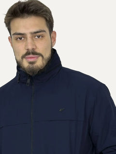 Jaqueta Ellus Masculina Nylon Paper W Hood Azul Marinho