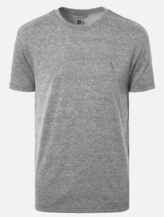 Camiseta Reserva Masculina Regular Mescla Touch Cinza Escuro