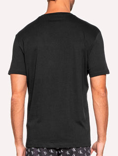Camisetas Calvin Klein Underwear Masculinas V-Neck Pretas Pack 2UN