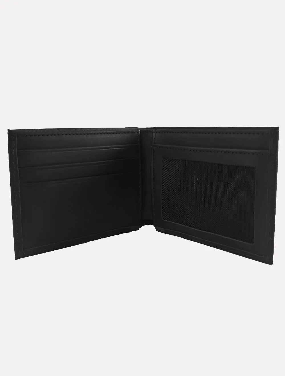 Carteira Original Penguin Masculina Couro Recorte Logo Preta