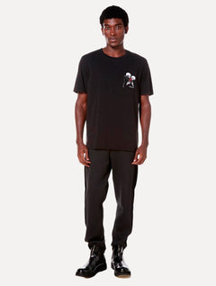 Camiseta John John Masculina Relaxed Fit Burning Flower Preta