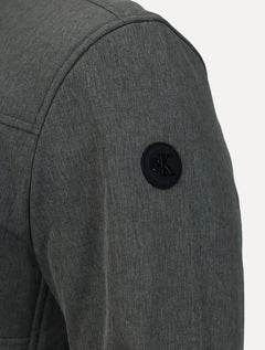 Jaqueta Calvin Klein Masculina Basic Fullziper Aquaguard Cinza Claro