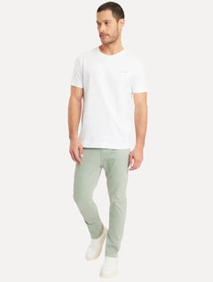 Calça Aramis Masculina Chino Sarja Classica Button Verde Claro