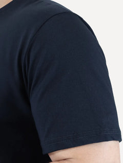 Camiseta Tommy Jeans Masculina Regular Crest Flag Azul Marinho