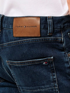 Calça Tommy Hilfiger Masculina Slim Line Straight Denton Azul Marinho