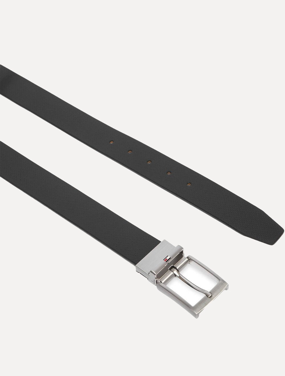 Cinto Tommy Hilfiger Masculino Couro Adan 3.5 Pebble Preto