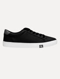 Tênis Calvin Klein Jeans Masculino Couro Project Queima Preto