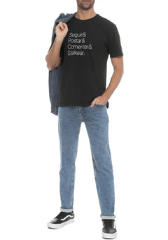 Camiseta Reserva Masculina Stalker Print Preta