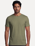 Camiseta Aramis Masculina Basic Lisa Mono Logo Verde Musgo