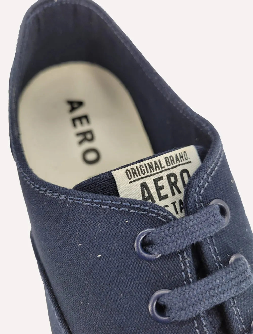 Tênis Aeropostale Masculino Casual Lona Baixo A87 Bordado Azul Marinho