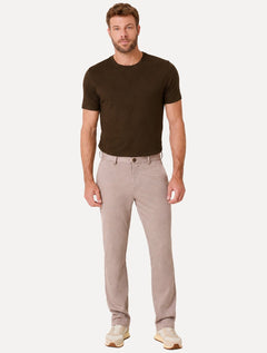 Camiseta Dudalina Masculina Essentials Mono Logo Marrom Médio