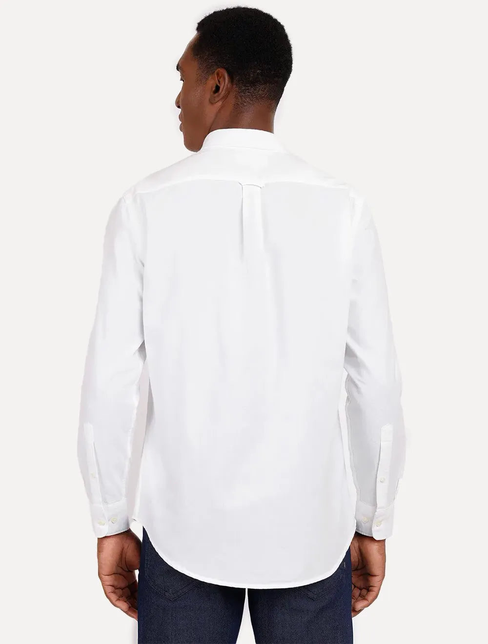 Camisa Aramis Masculina Slim Oxford Button Down Off-White