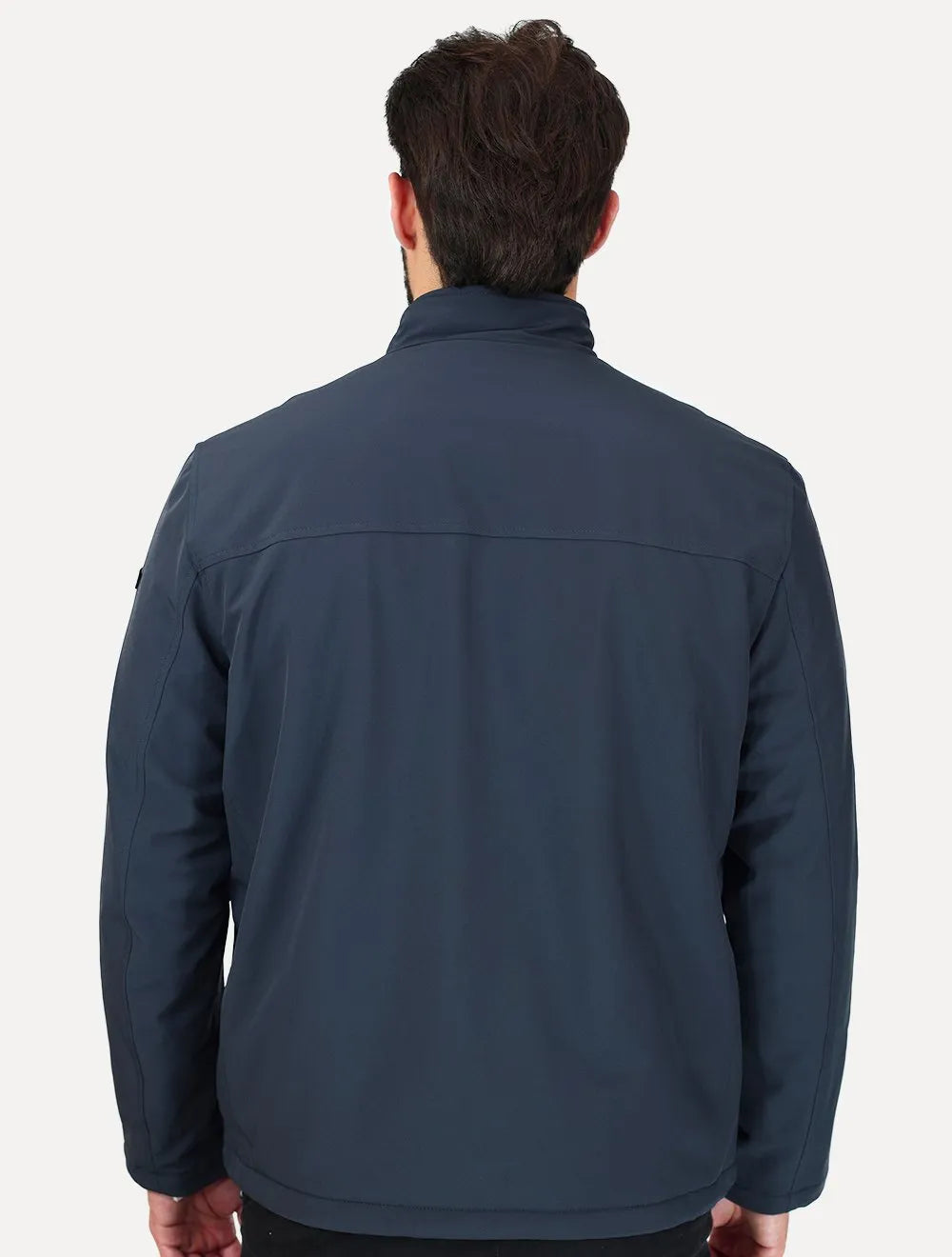 Jaqueta Calvin Klein Masculina Soft Shell  Full-Zip Chumbo