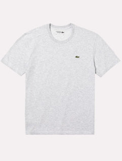 Camiseta Lacoste Masculina Basic Sport Quick Dry Cinza Mescla