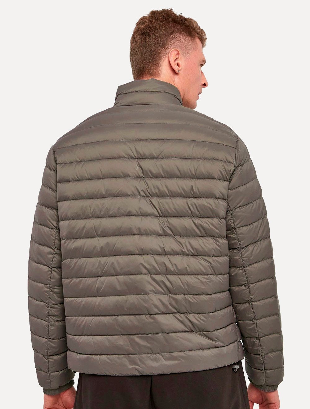 Jaqueta Armani Exchange Masculina Nylon Acolchoada Marrom