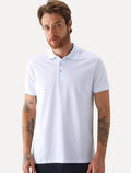 Polo Ellus Masculina Piquet Classic Branca