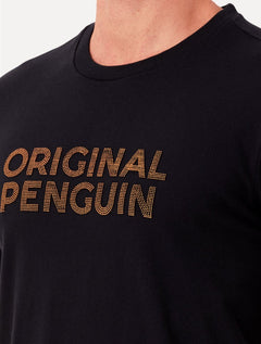Camiseta Original Penguin Masculina Regular Logo Points Preta
