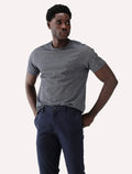 Camiseta Dudalina Masculina Micro Listras Preta