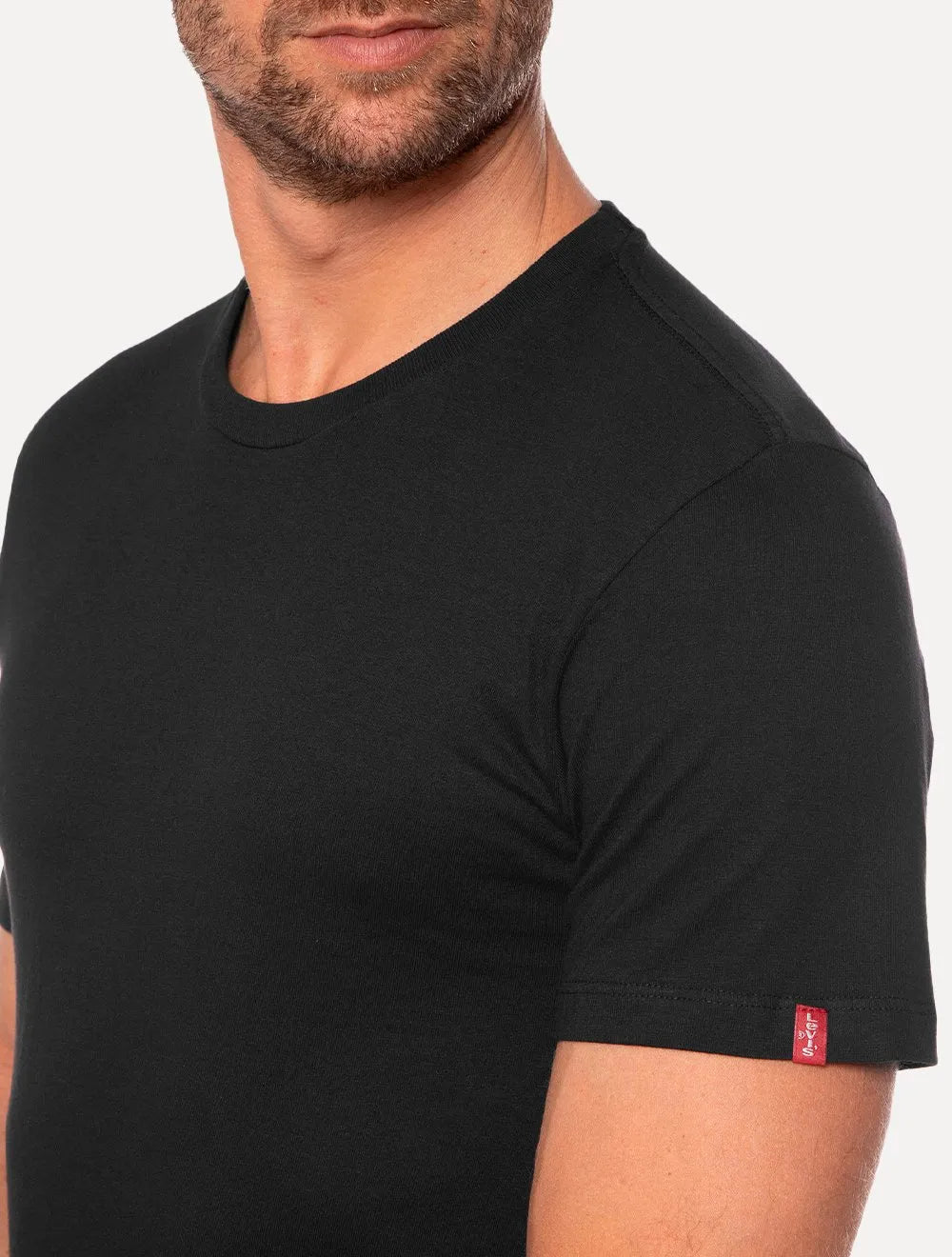 Camiseta Levis Masculina Lisa Preta