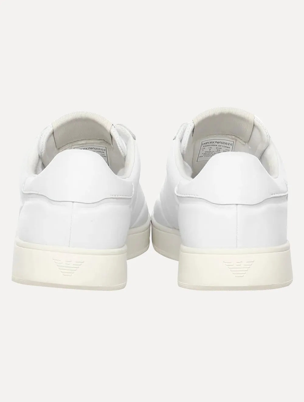 Tênis Empório Armani Masculino Couro Liso Branco
