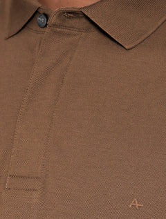 Polo Aramis Masculina Piquet Colorfix Havana Marrom