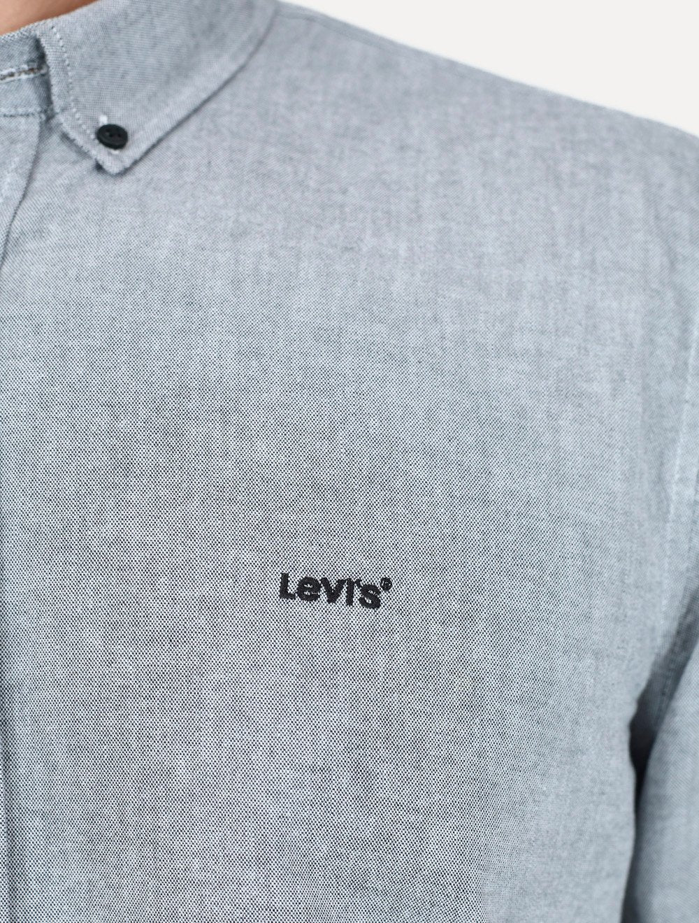 Camisa Levis Masculina Relaxed Authentic Button Down Cinza
