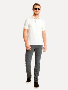 Polo Aramis Masculina Piquet Colorfix Light Off-White