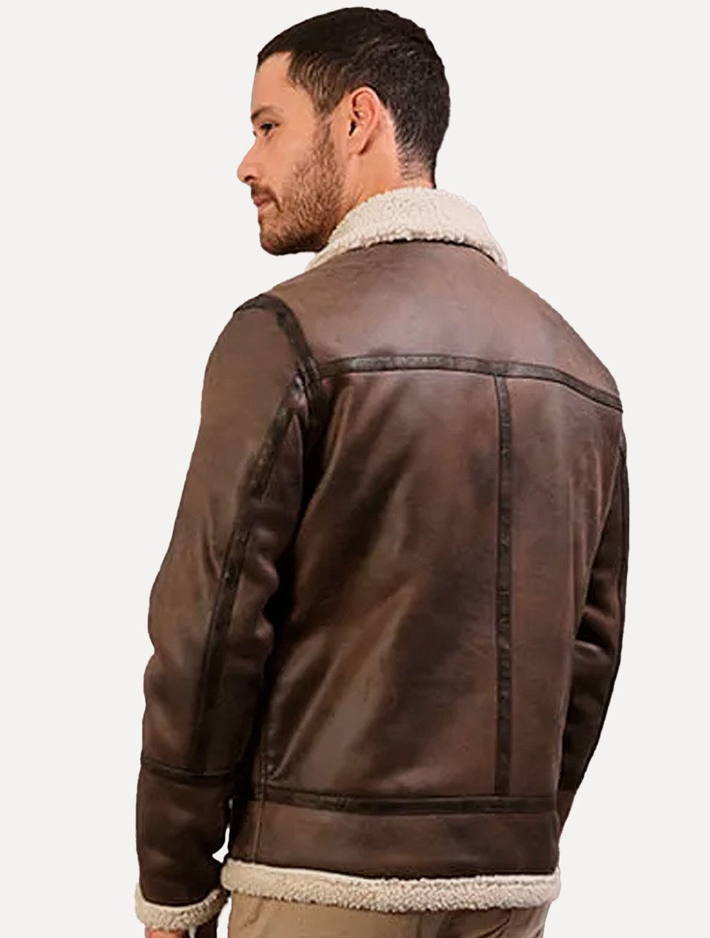 Jaqueta Calvin Klein Masculina Fake Suede Marrom