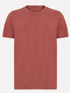 Camiseta Aramis Masculina Basic Lisa Mono Icon Vermelho Mescla