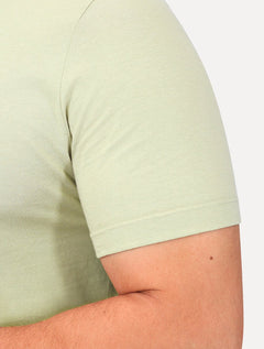 Camiseta Individual Masculina Comfort Pima Soft Touch Logo Verde Claro