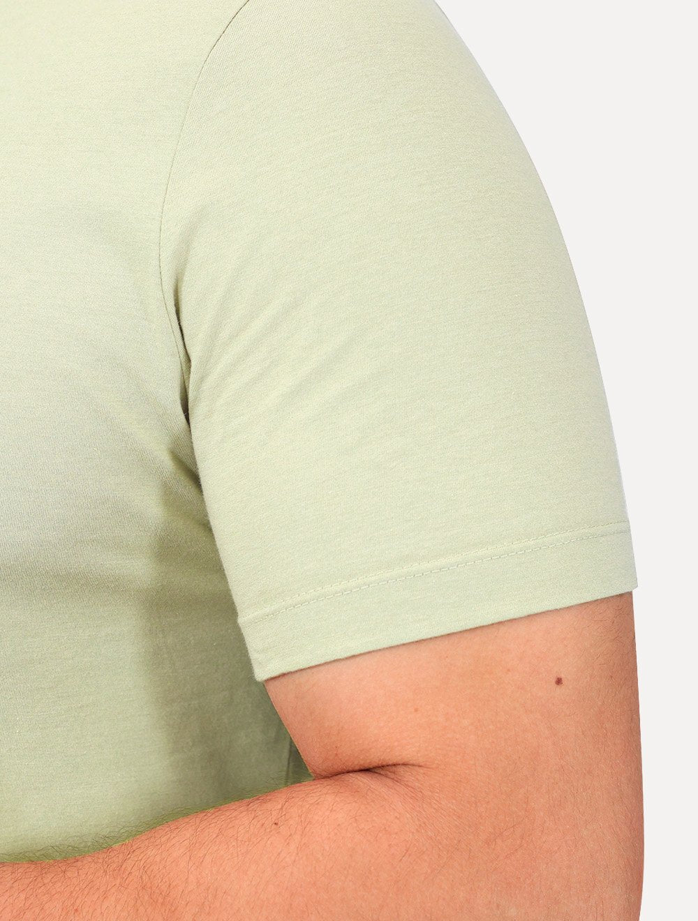 Camiseta Individual Masculina Comfort Pima Soft Touch Logo Verde Claro