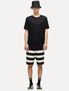 Bermuda Osklen Masculina Moletom Casual Listrada E-Fabric Off White