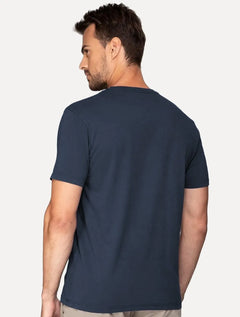 Camiseta Guess Masculina Los Angeles The Rebel Azul Marinho