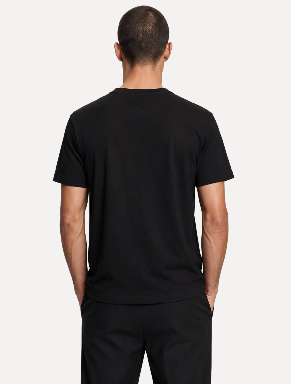 Camiseta Calvin Klein Regular Crewneck Suedine Preta