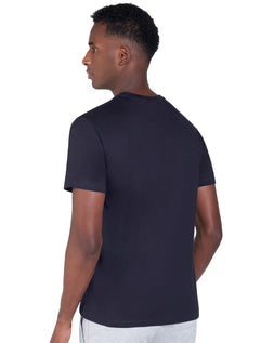 Camiseta Dudalina Masculina Regular Antiviral Logo Transfer Azul Marinho