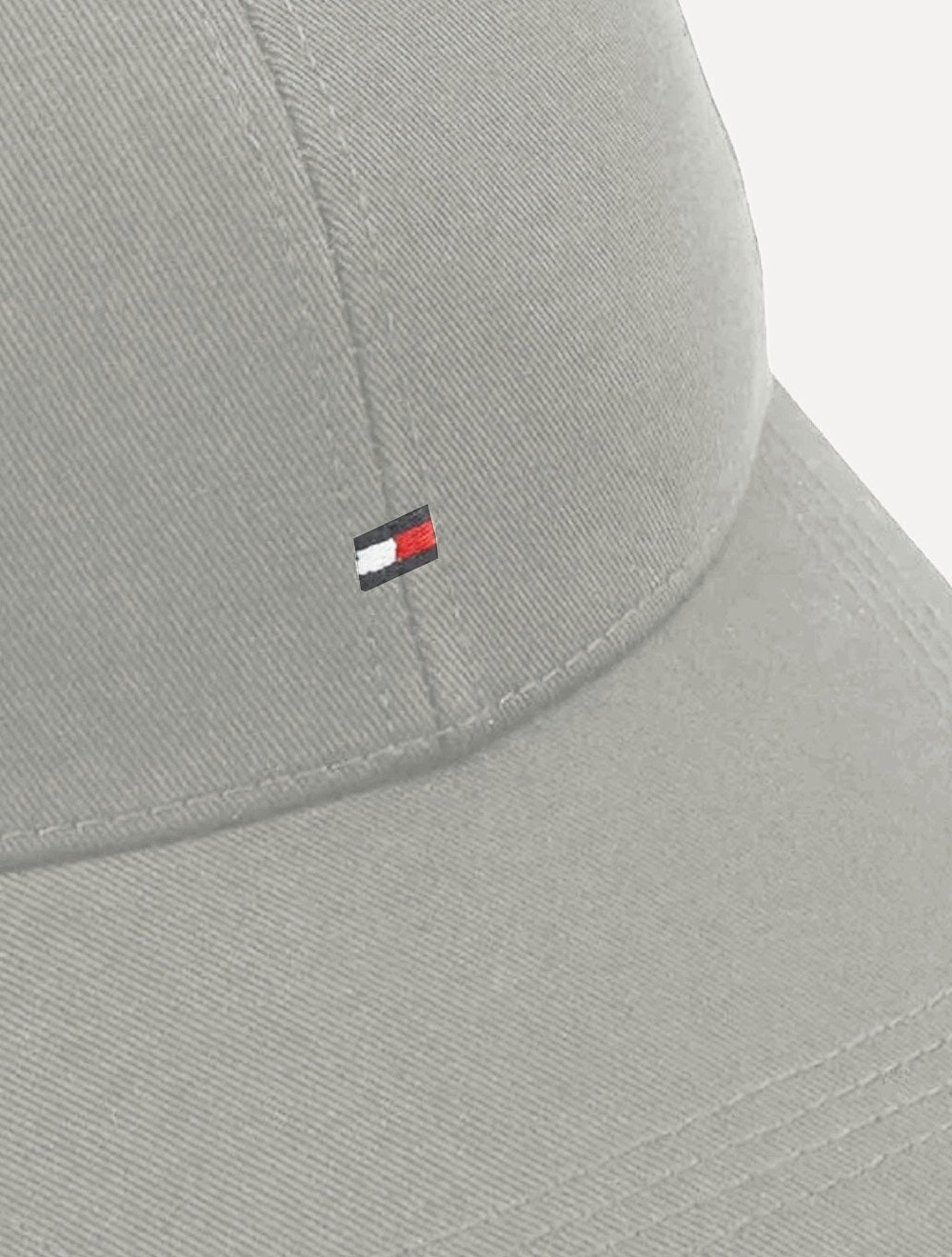 Boné Tommy Hilfiger Masculino Classic Cap Flag Tape Cinza Médio
