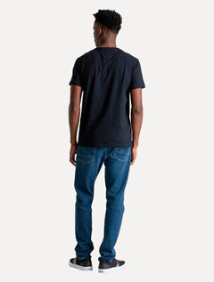 Camiseta Tommy Hilfiger Masculina Monotype Roundle Logo Azul Marinho