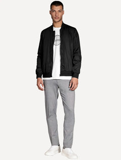 Jaqueta Aramis Masculina Nylon Bomber Liquid Repeller Preta