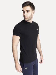 Camiseta Lacoste Masculina Classic Pima Cotton Logo Preta