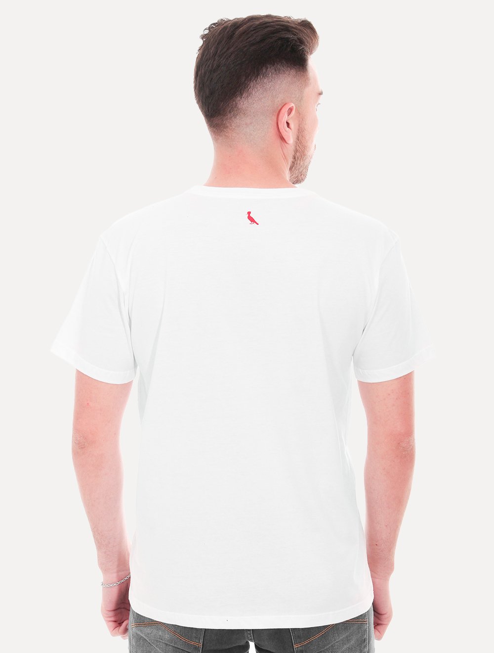 Camiseta Reserva Masculina Woodpecker Space Invaders Branca