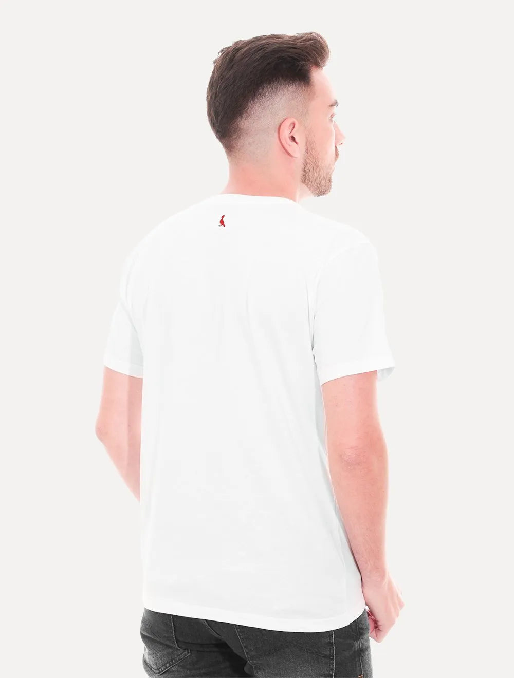Camiseta Reserva Masculina Modernist Woodpecker Branca